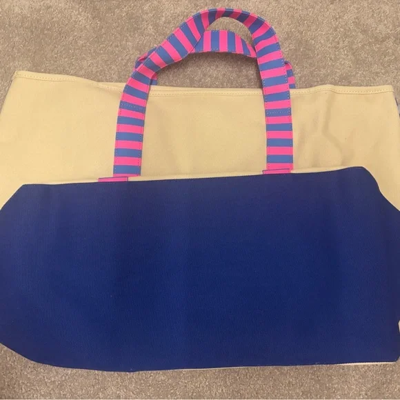 Vineyard Vines X Large Tote with Pink and Blue Accents - NWOT - Picture 12 of 12